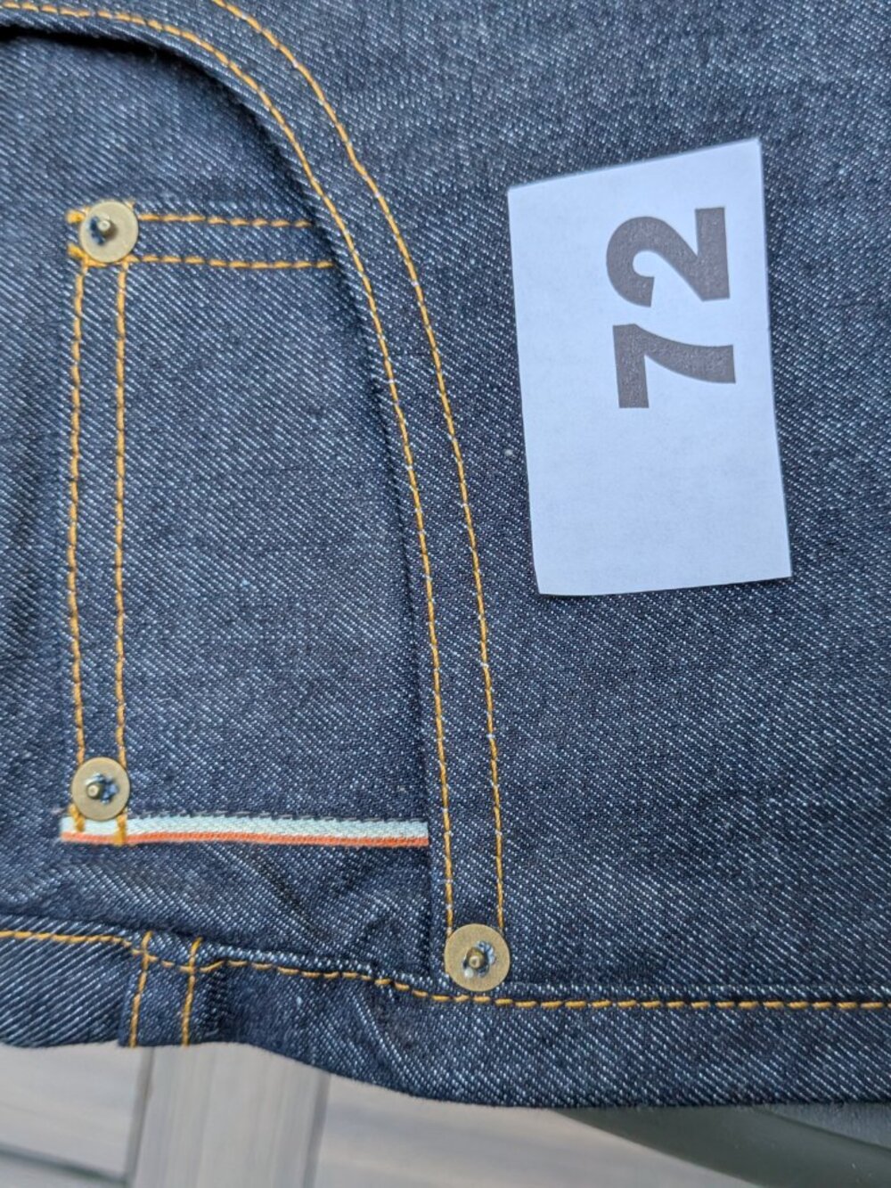 Brave Star Selvedge Denim Jeans Size 36 True Straight - Picture 11 of 12